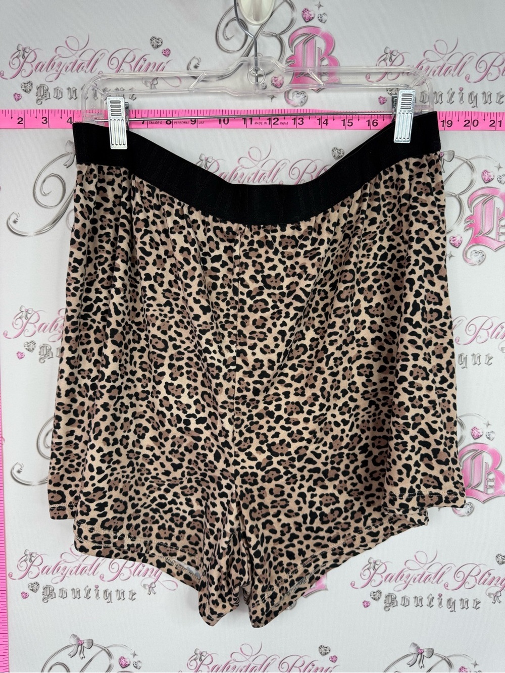 Juicy Couture shorts Leopard Print Lounge Shorts in Tan and Black